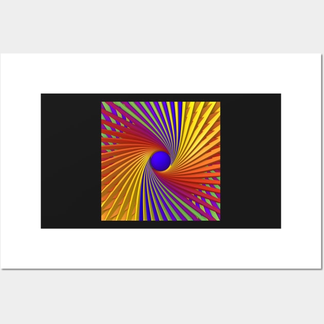 Colorful Swirls Wall Art by lyle58